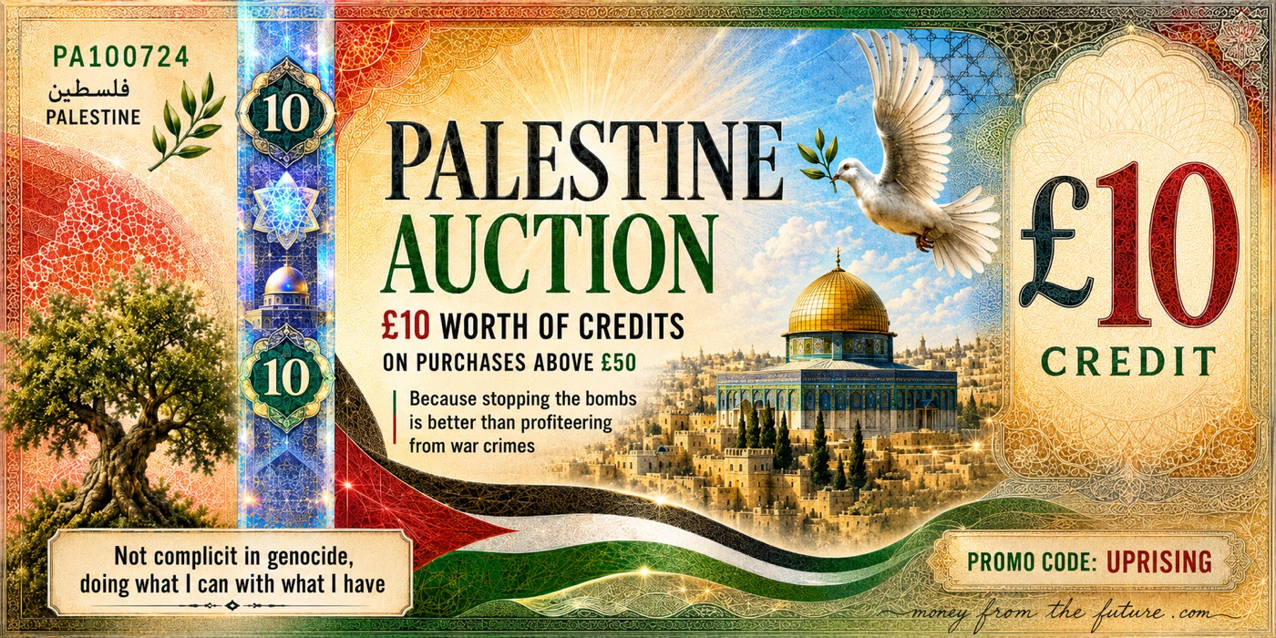 Palestine Auction (not Palestine Action)